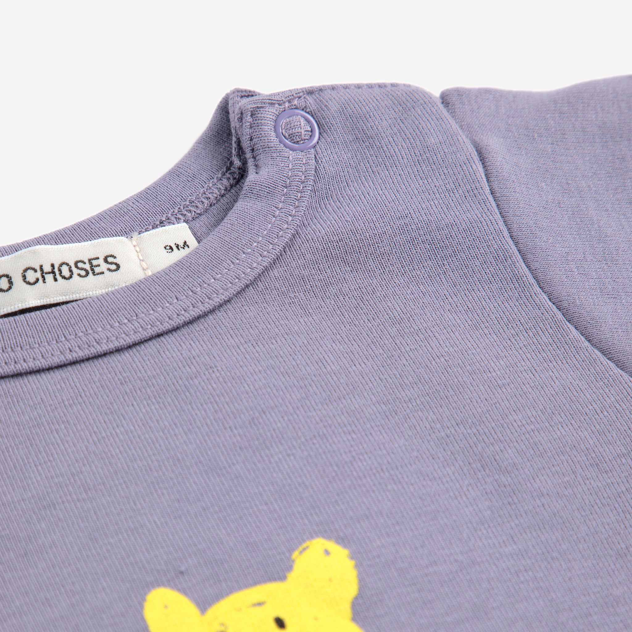 Bobo Choses-Baby Dark Purple Hug Me Bear Bodysuit