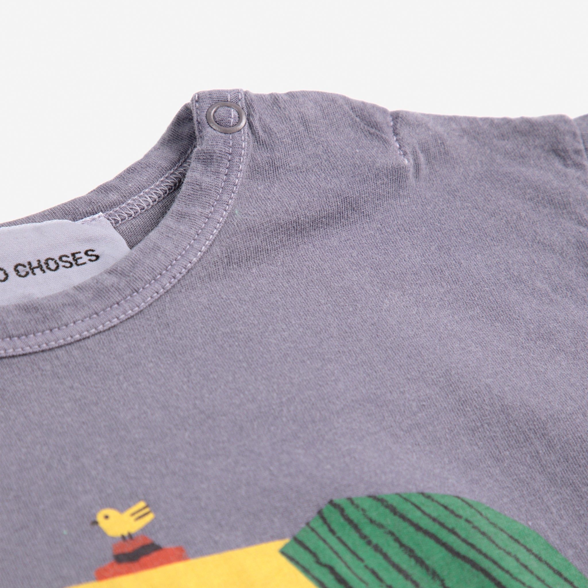 Bobo Choses-Baby Blue Navy Happy Dog T-shirt