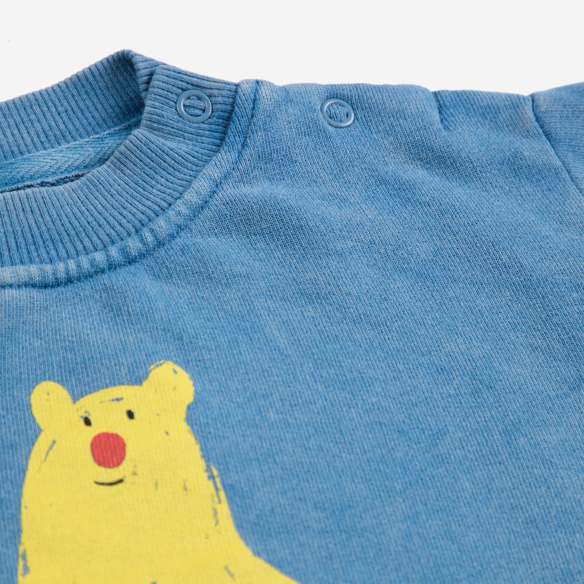Bobo Choses-Blue Cotton Hug Me Bear Sweatshirt