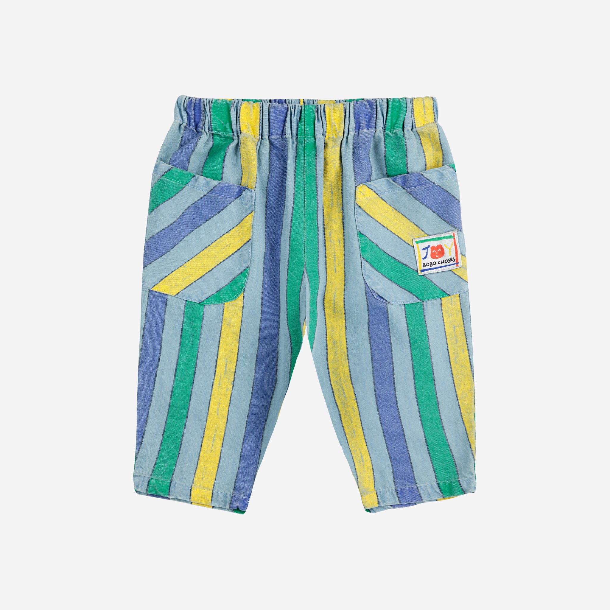 Bobo Choses-Baby Multicolor Stripes Denim Pants