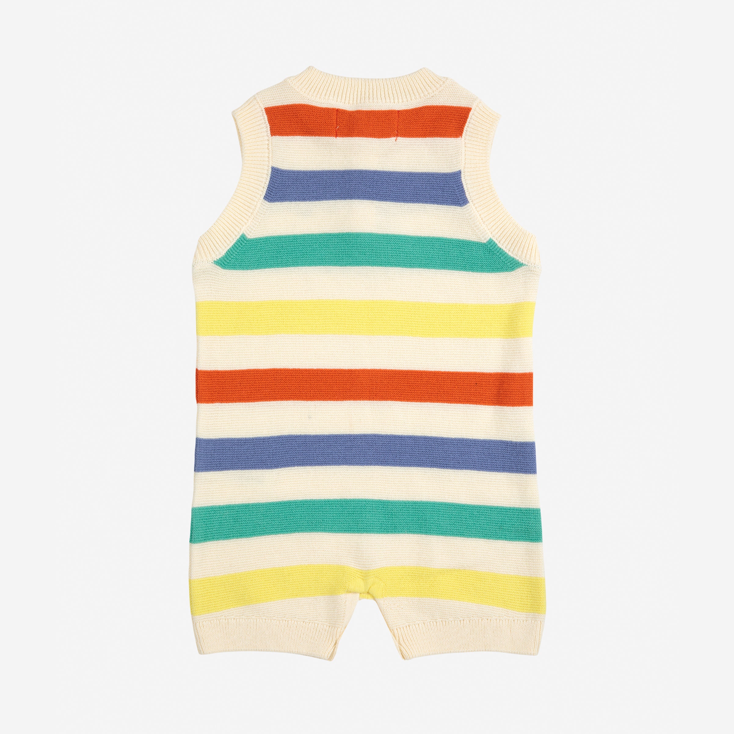 Bobo Choses-Baby Multicolor Striped Knitted Playsuit