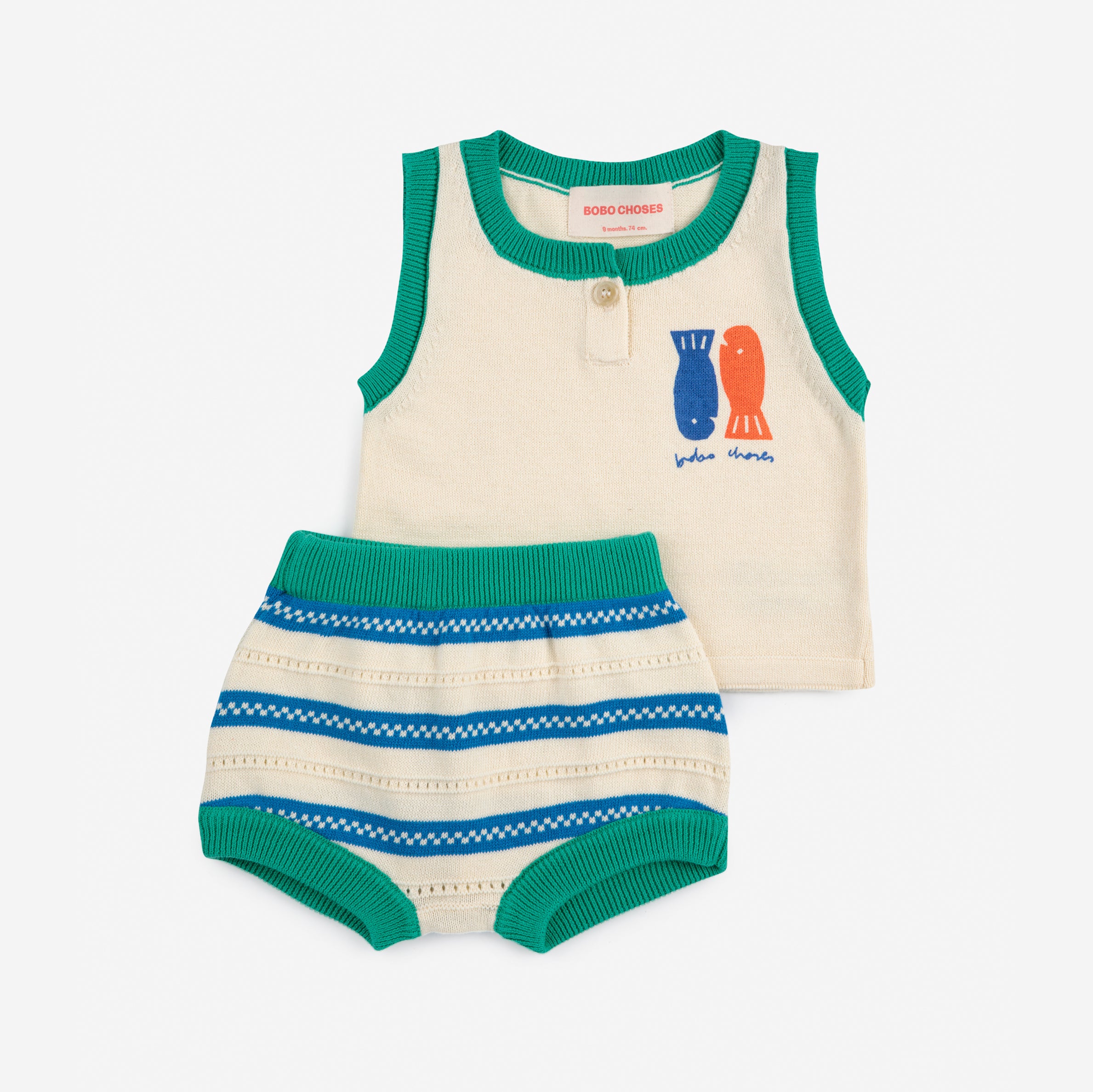 Bobo Choses-Lucky Fish Knitted Set(2 Pack)
