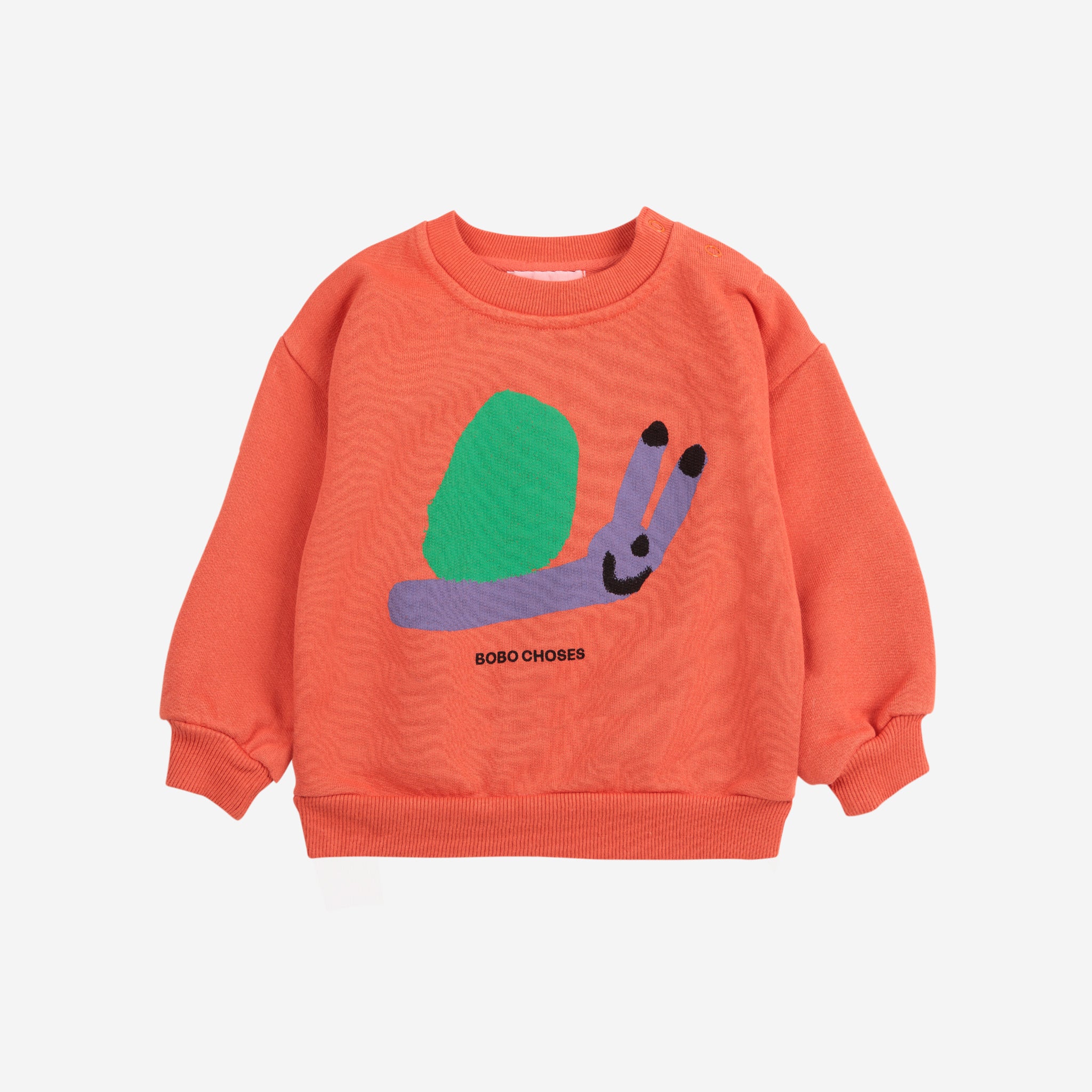 Bobo Choses-Baby Red Funny Snail Sweatshirt