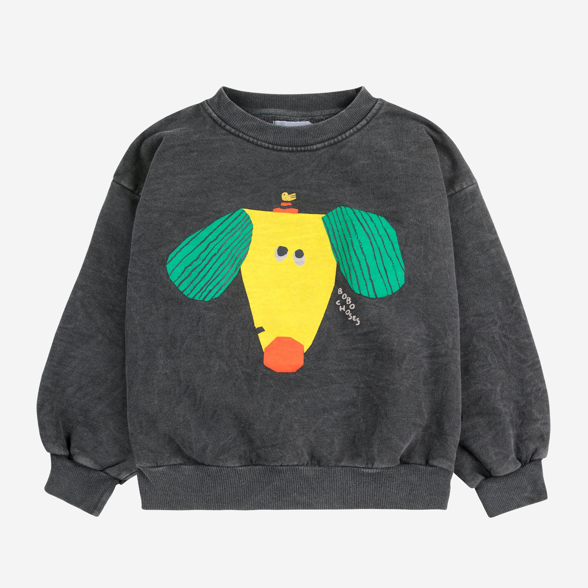 Bobo Choses-Dark Grey Happy Dog Sweatshirt