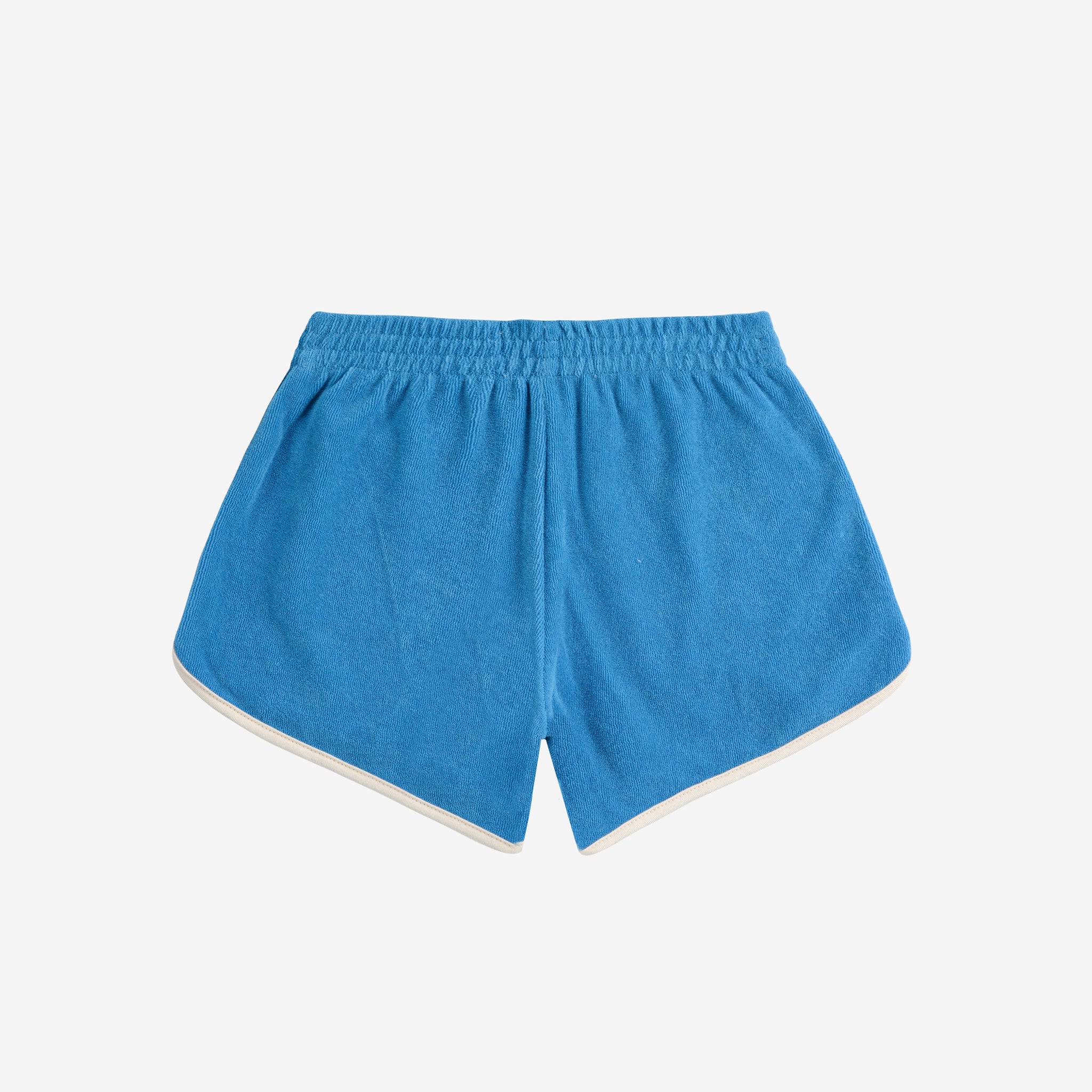 Bobo Choses-Blue Color Block Terry Cloth Shorts