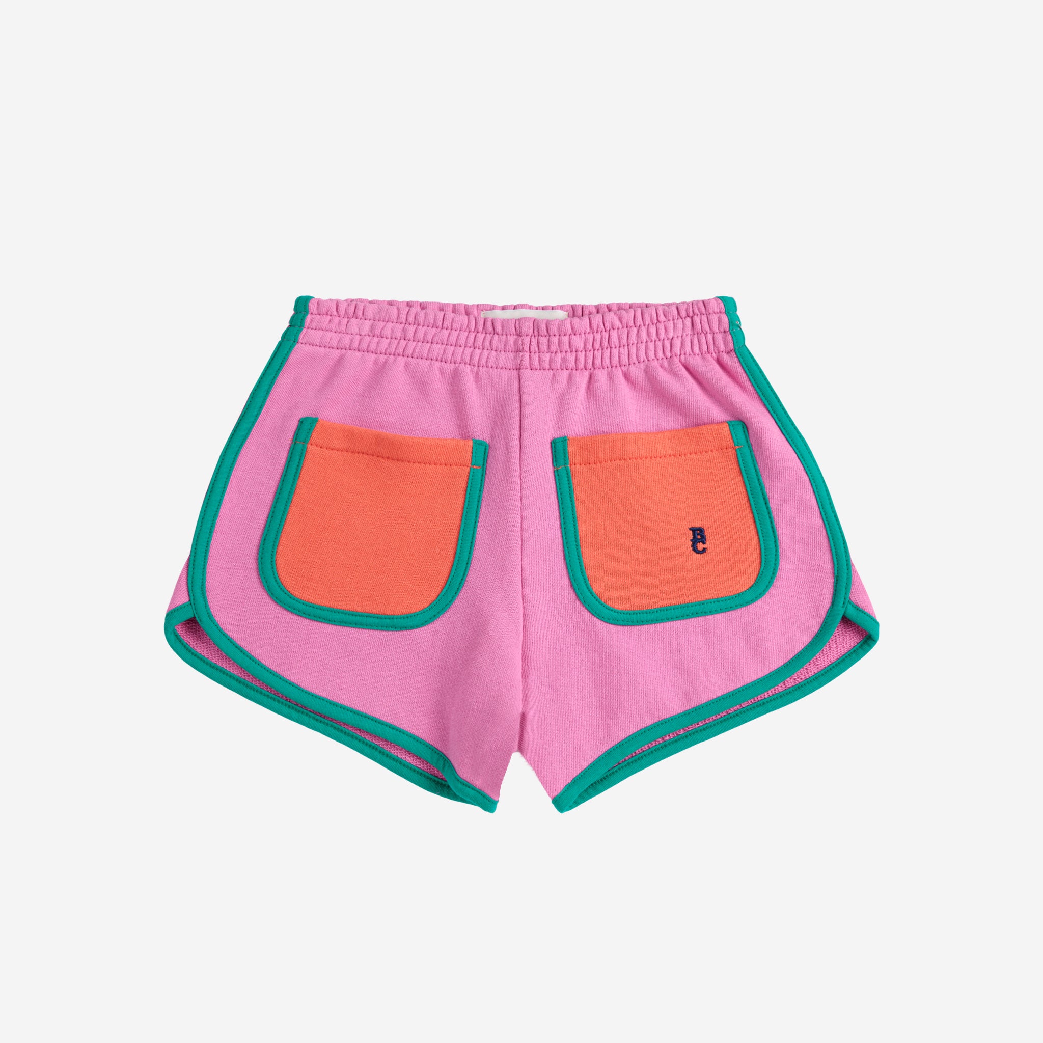 Bobo Choses-Girls Pink Color Block Shorts