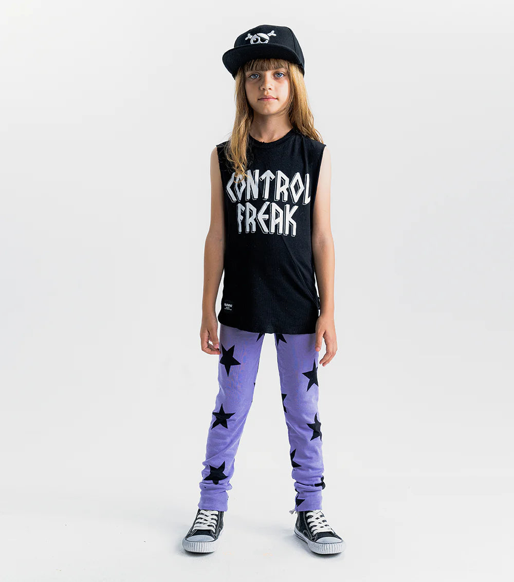 STAR LEGGINGS MAUVE MIST