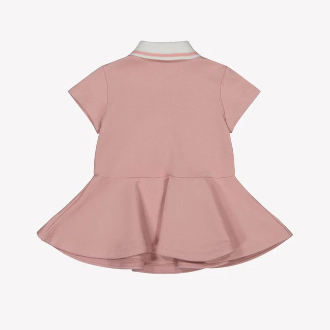 BABY GIRL SS POLO DRESS WITH TXT LOGO