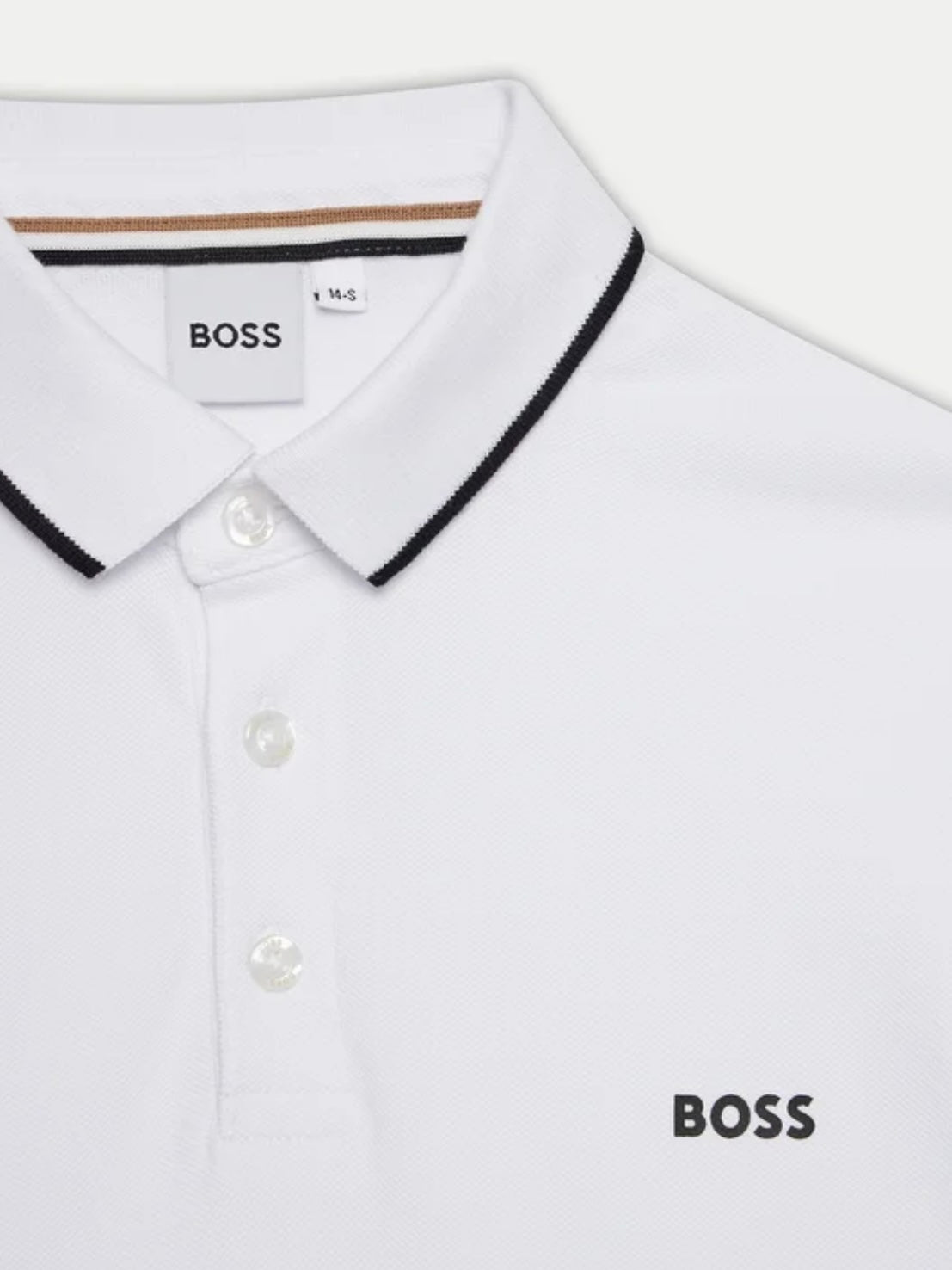 MINI ME LS POLO-WHITE