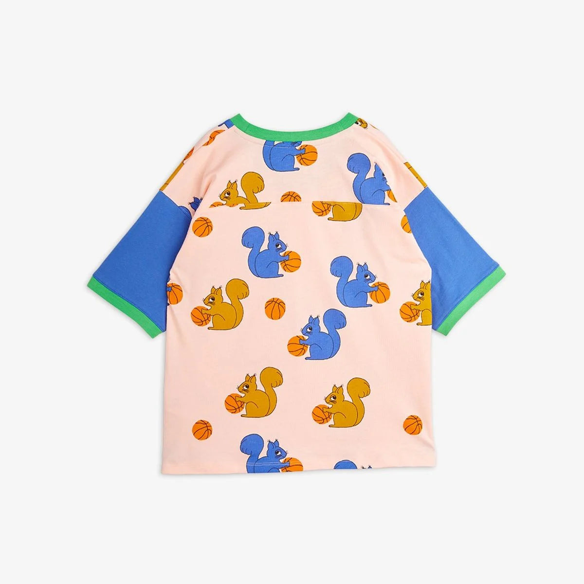 Squirrels aop ss tee loose fit-Pink