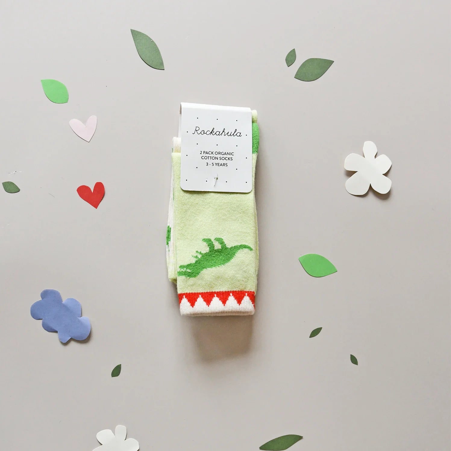 T-Rex 2 Pack Socks 4-5 Years