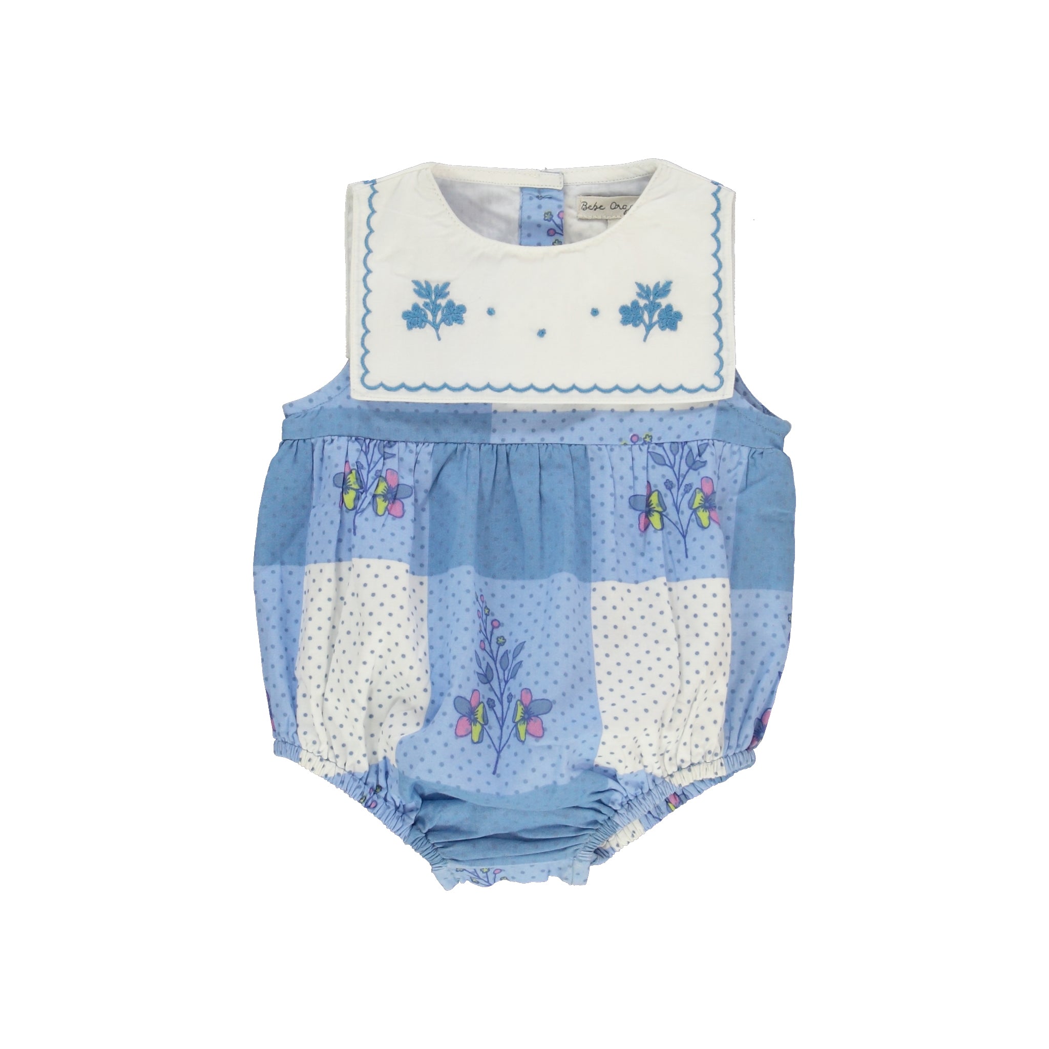 Bebe Organic-Elsa Romper Atlantic Floral Dot
