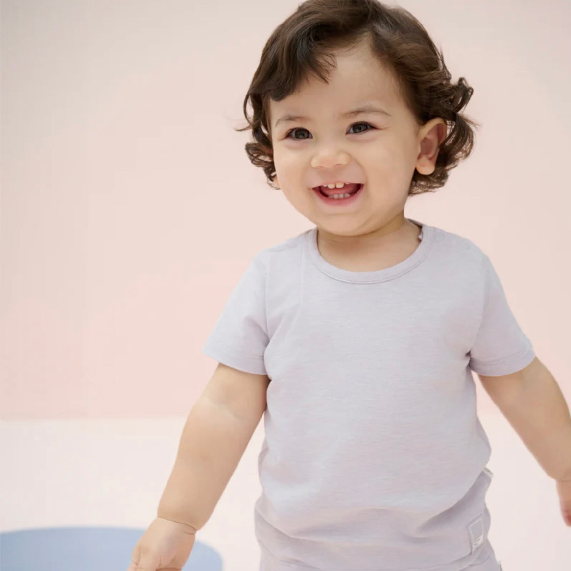 Nest Designs-Short Sleeve T-Shirt (Bamboo Jersey)-Lavender Blue