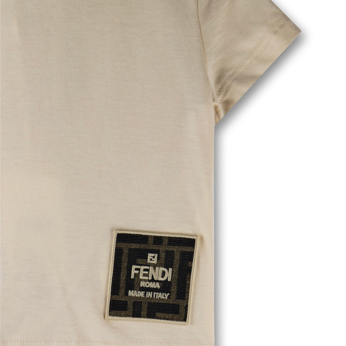 BABY SS TEE WITH SQUARE FF DETAIL