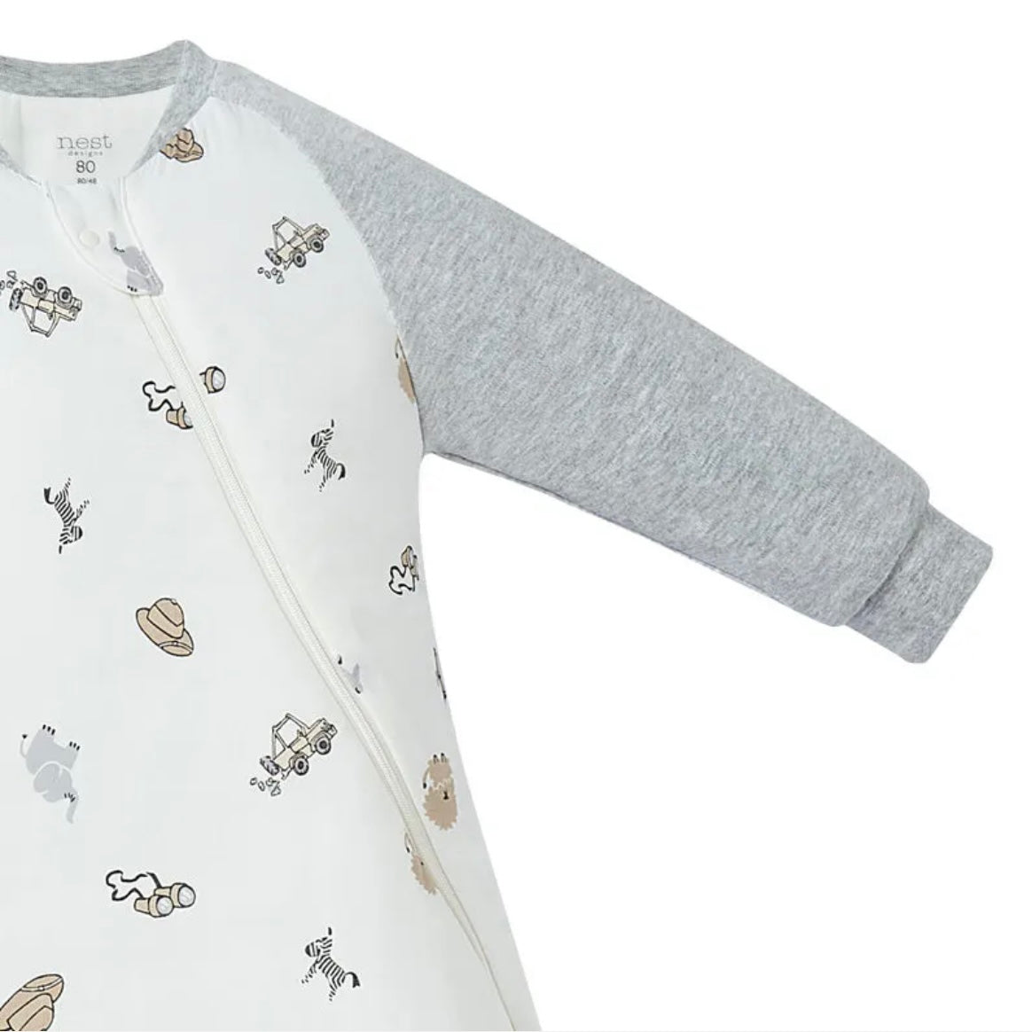 Raglan Long Sleeve Sleep Bag 2.5 TOG (Ginger Bamboo) -Safawhee!
