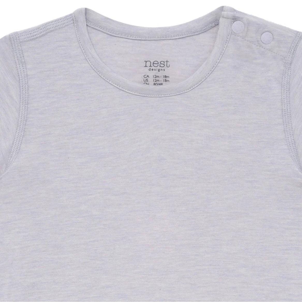 Nest Designs-Short Sleeve T-Shirt (Bamboo Jersey)-Lavender Blue
