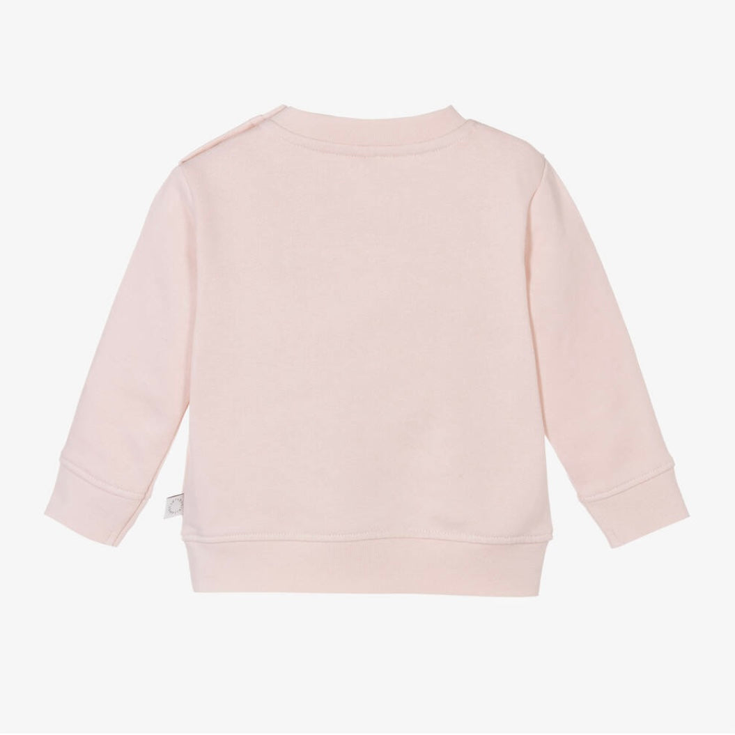 BABY GIRL SWEATSHIRT WITH STELLA LETTERING PRINT