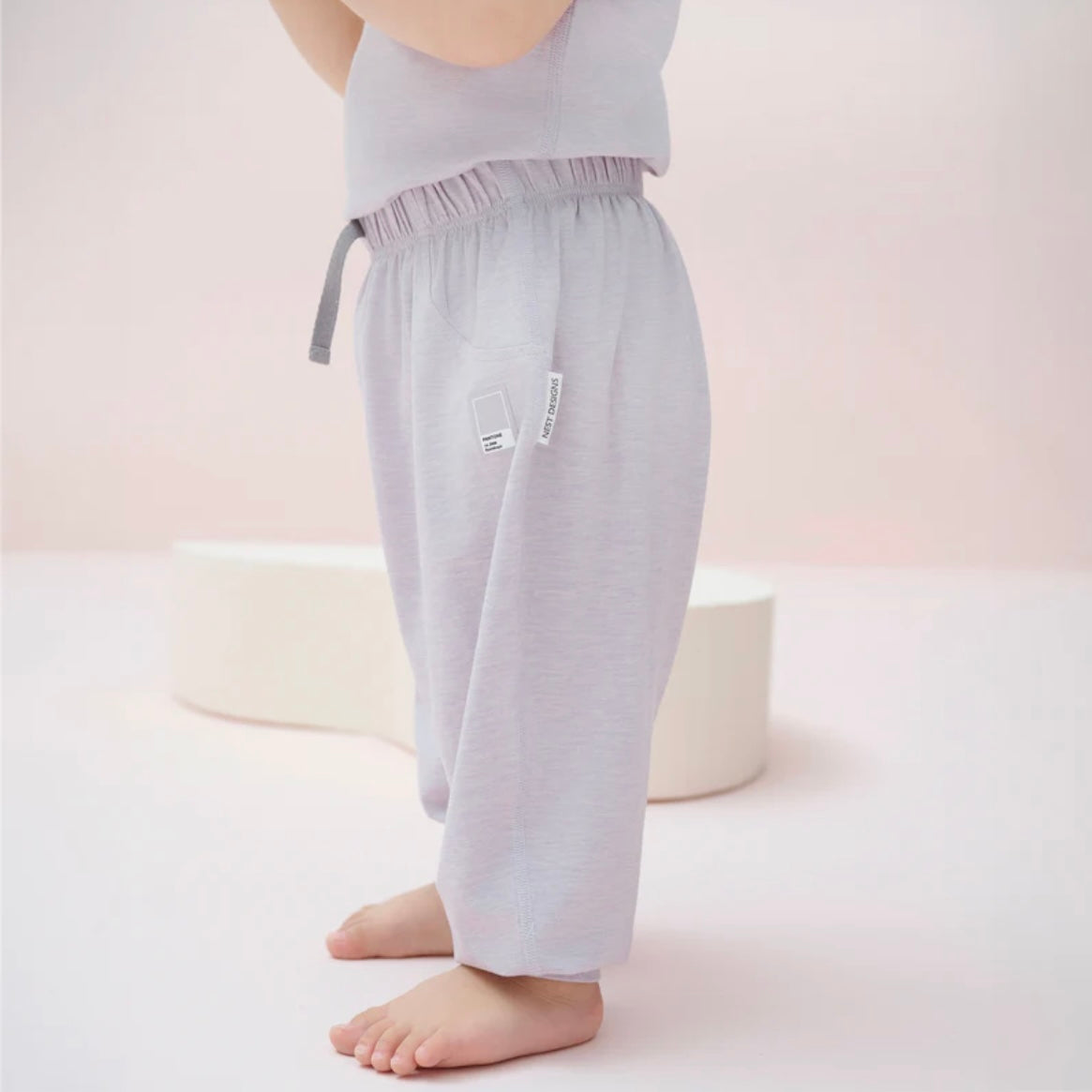 Nest Designs-Harem Pants (Bamboo Jersey)-Lavender Blue