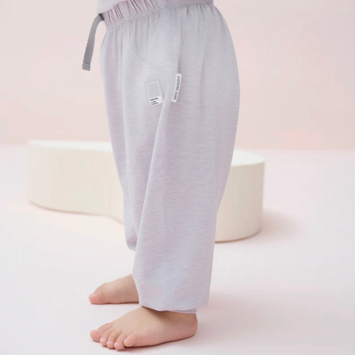 Nest Designs-Harem Pants (Bamboo Jersey)-Lavender Blue