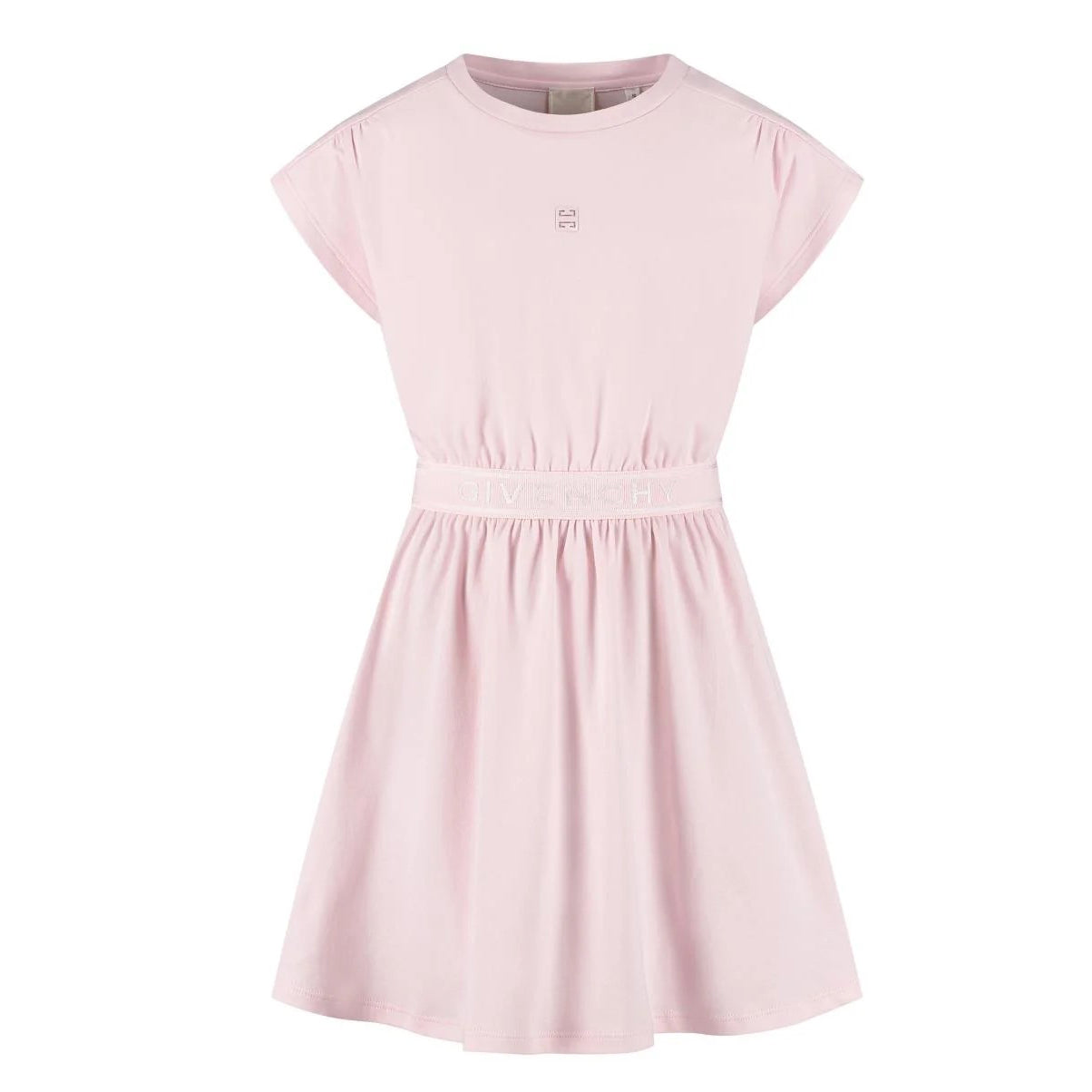 Givenchy-GIRLS SS DRESS WITH ELASTICATED WAISTE AND LOGO