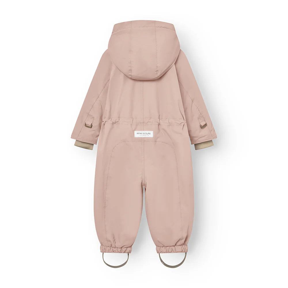 Mini A Ture-MATWISTI fleece lined snowsuit. GRS-3110 Adobe rose