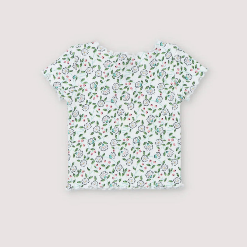 The New Society-Nicolette Baby Tee Jasmine Flowers Print