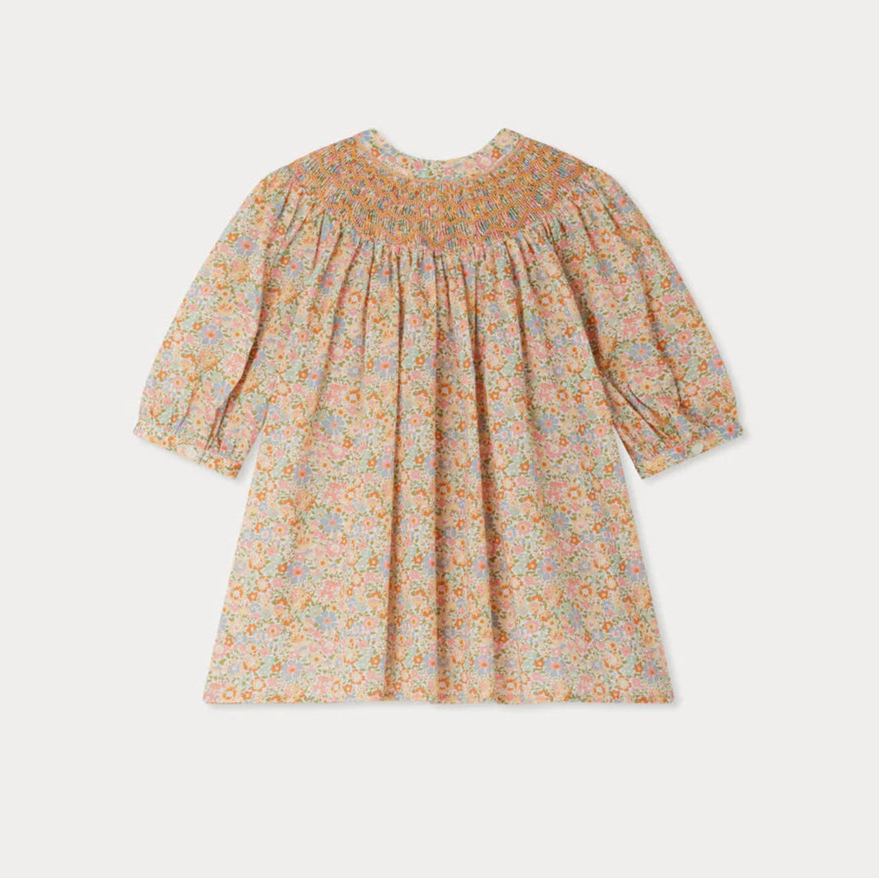 Bonpoint-Elouane smocked blouse made with Liberty fabrics