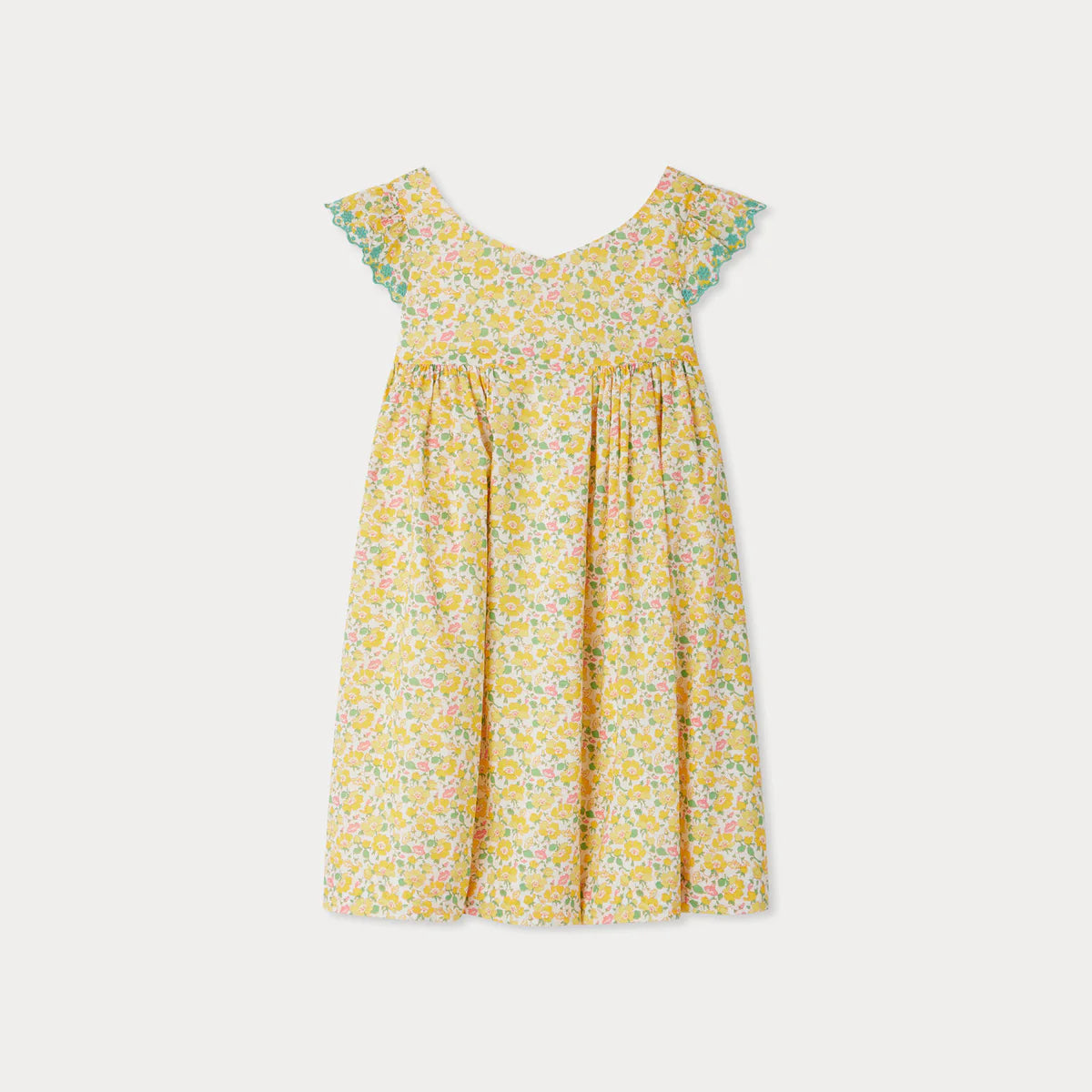 Bonpoint-Emina embroidered dress made with Liberty fabrics