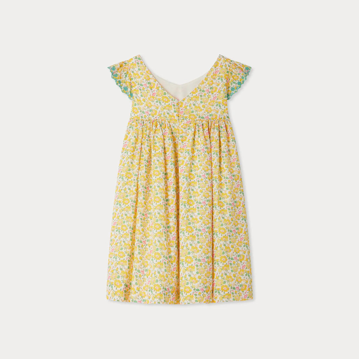 Bonpoint-Emina embroidered dress made with Liberty fabrics
