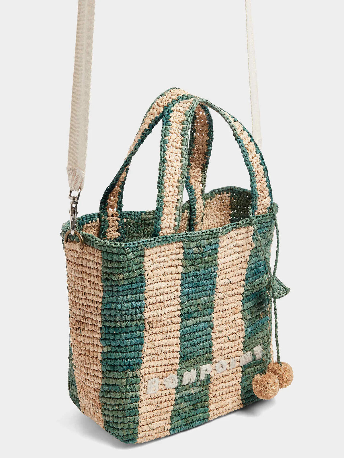 Bonpoint-Cabas striped bag in raffia