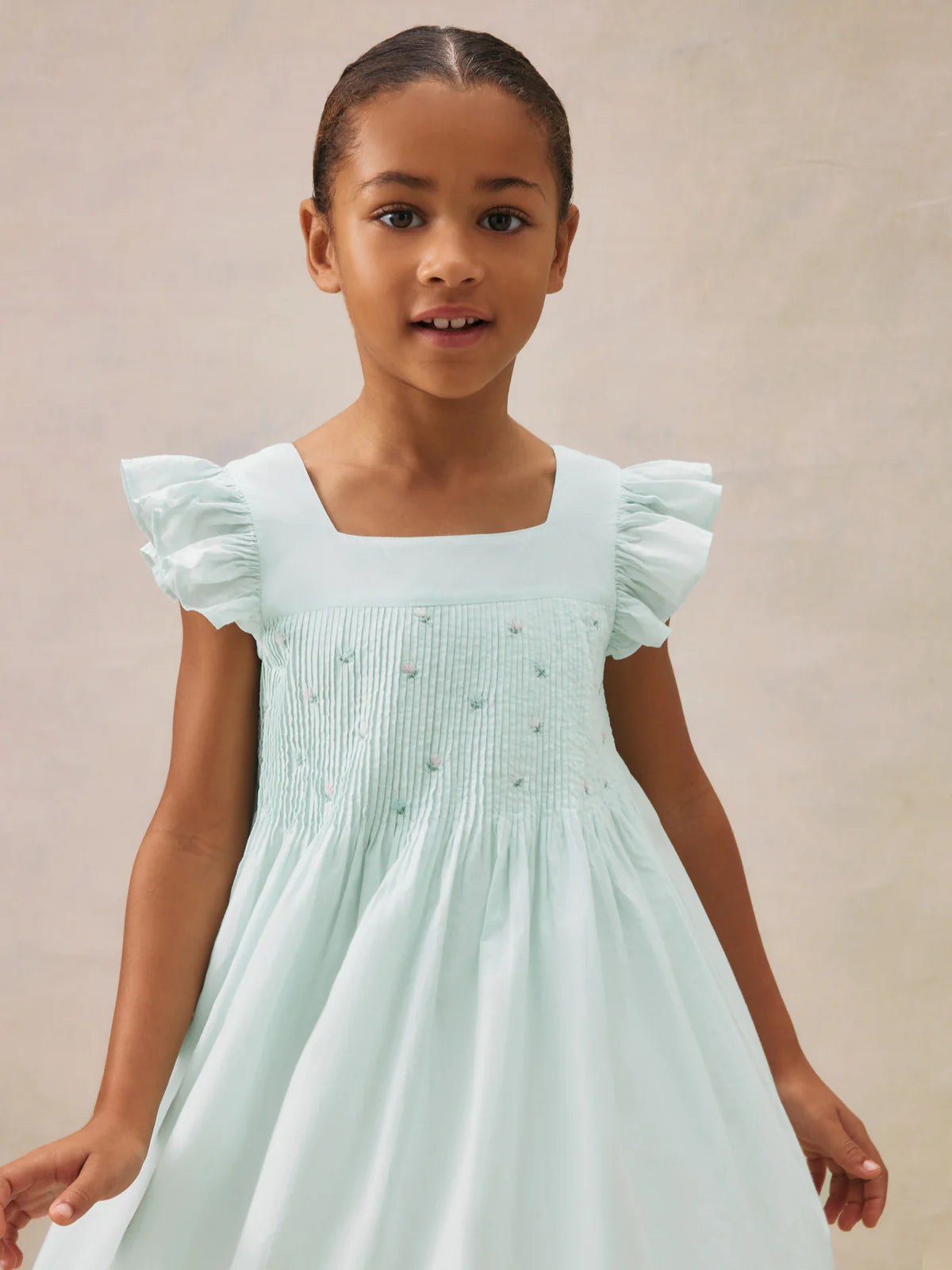 Bonpoint-Fiona dress in embroidered cotton voile
