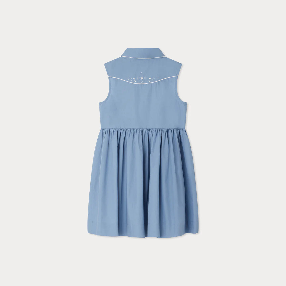Bonpoint-Ermance embroidered dress in poplin