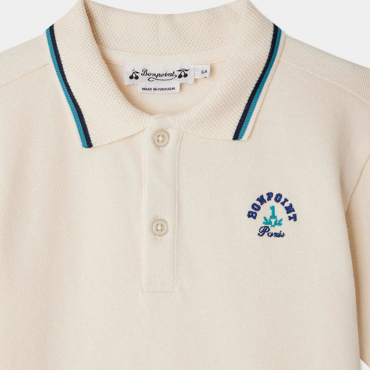 Bonpoint-Edric polo with striped collar