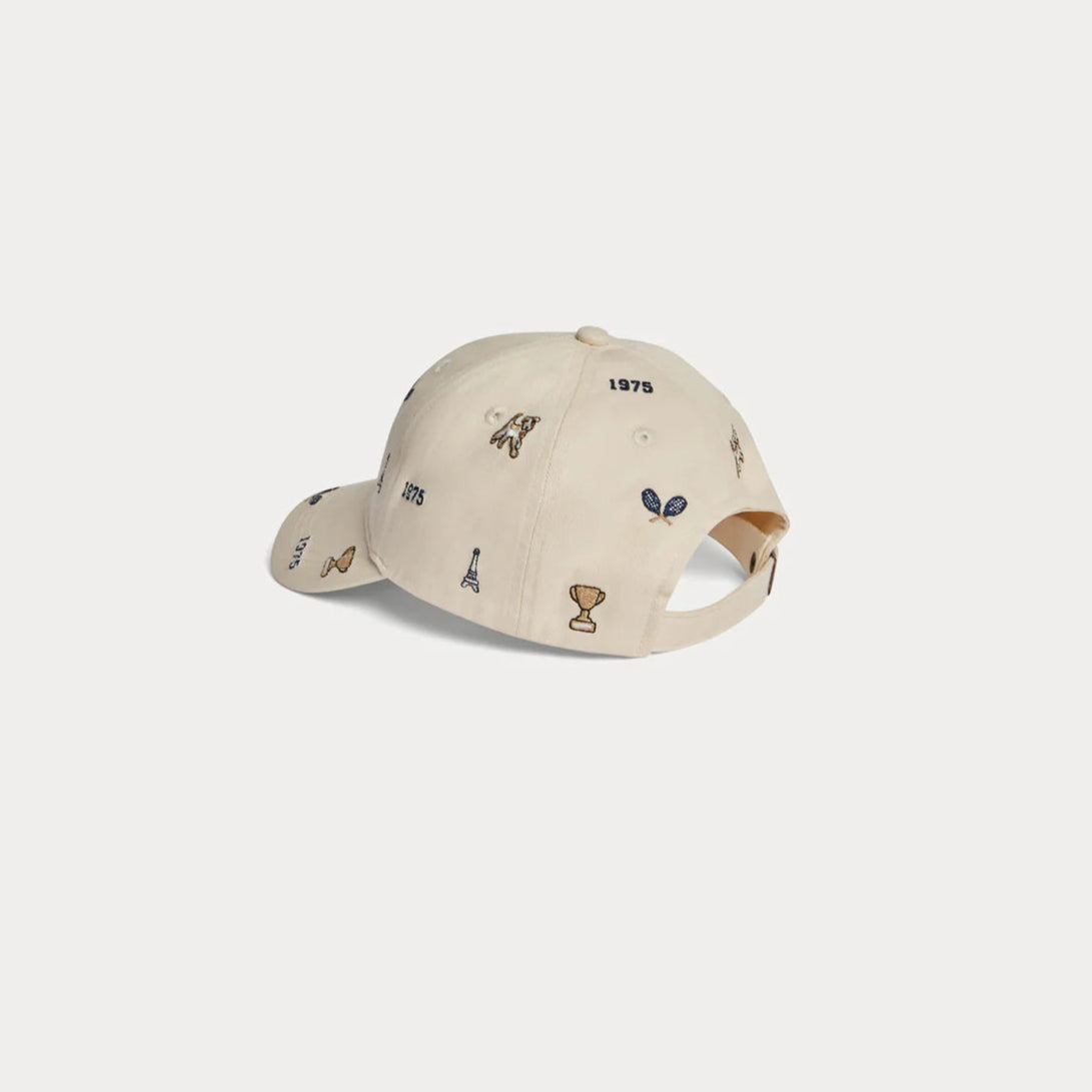 Bonpoint-Arnold embroidered white cap