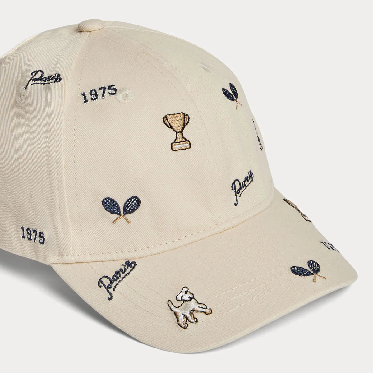 Bonpoint-Arnold embroidered white cap