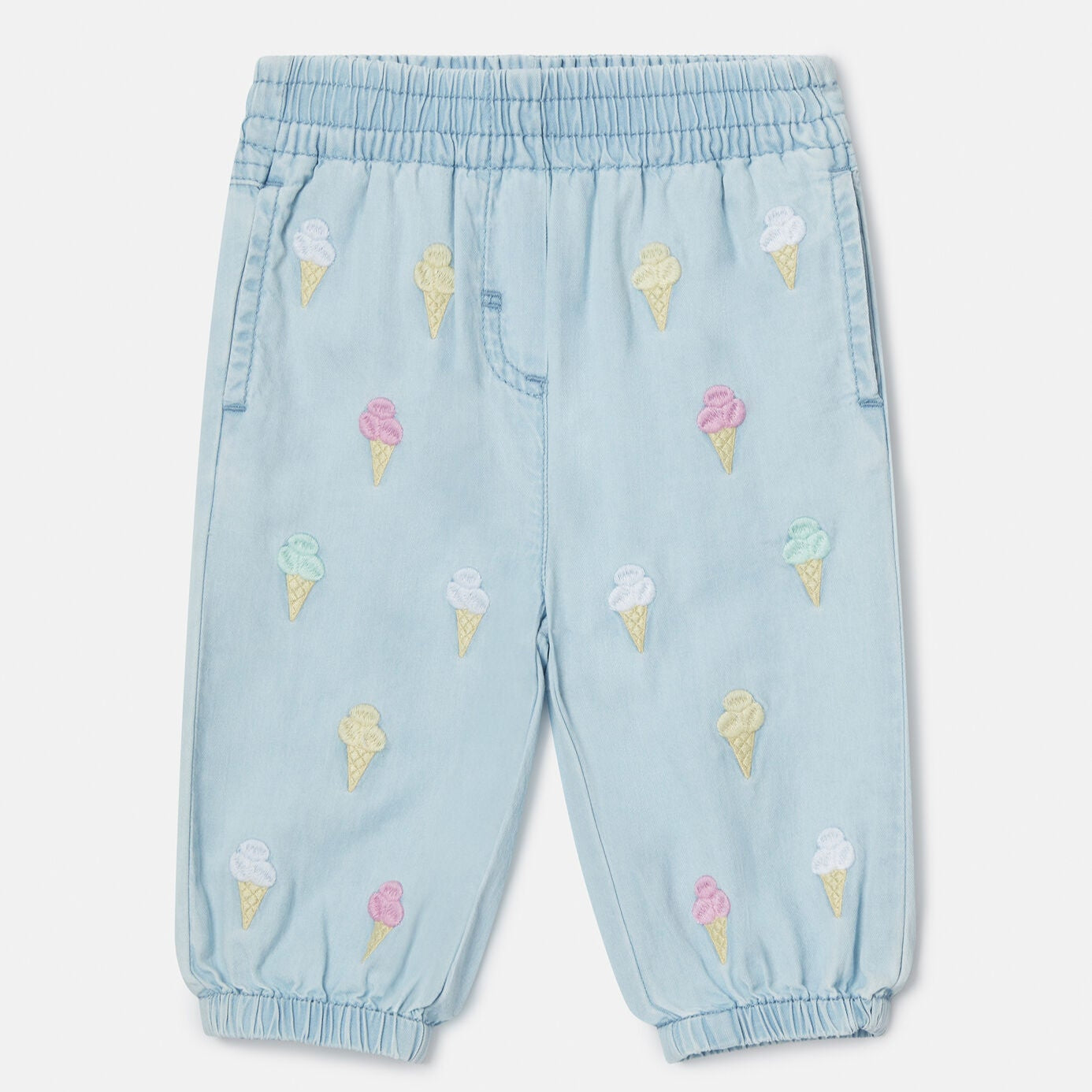 Stella Mccartney Kids-Ice Cream Embroidered Joggers