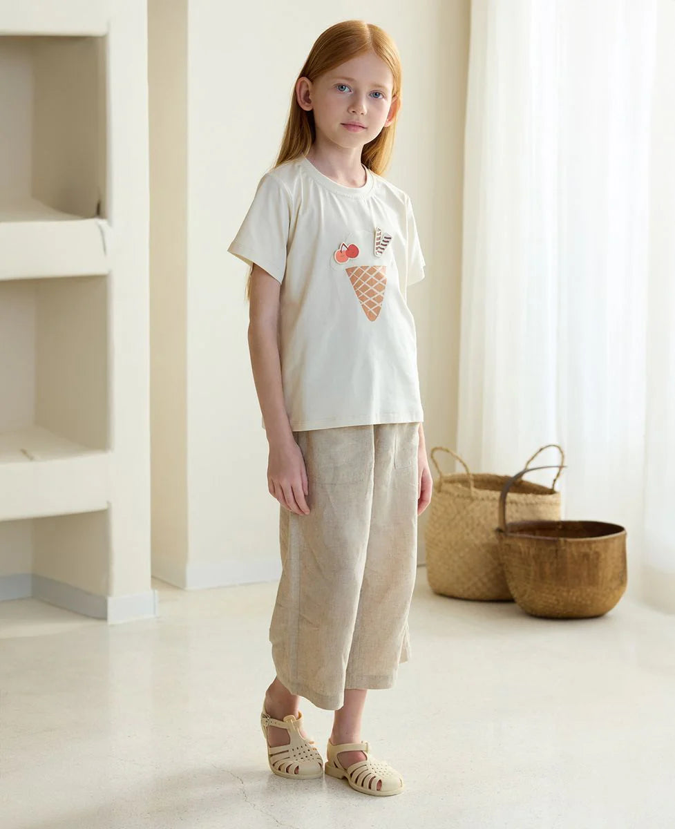 PETITE REVERY-Quick Dry Cooling Cotton Short Sleeve Tee-Jet Stream