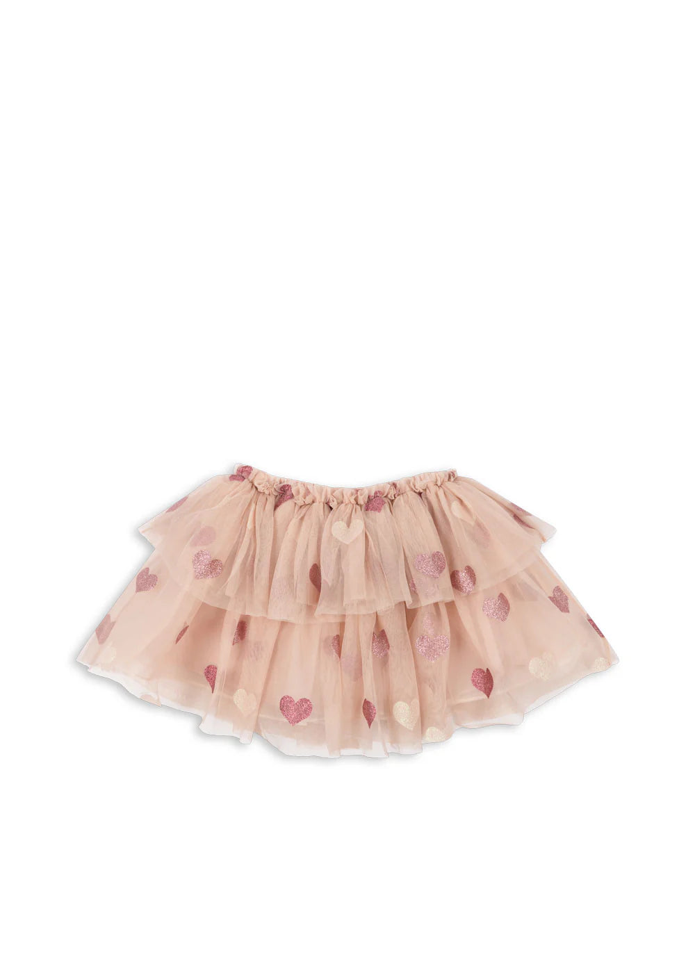 TULLIE SKIRT - HEART ROSE GLITTER