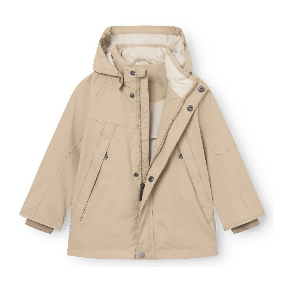 Mini A Ture-Khaki Print Logo Jacket