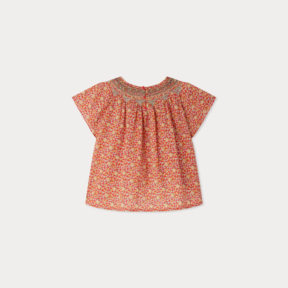 Bonpoint-Nella smocked blouse in Liberty fabric
