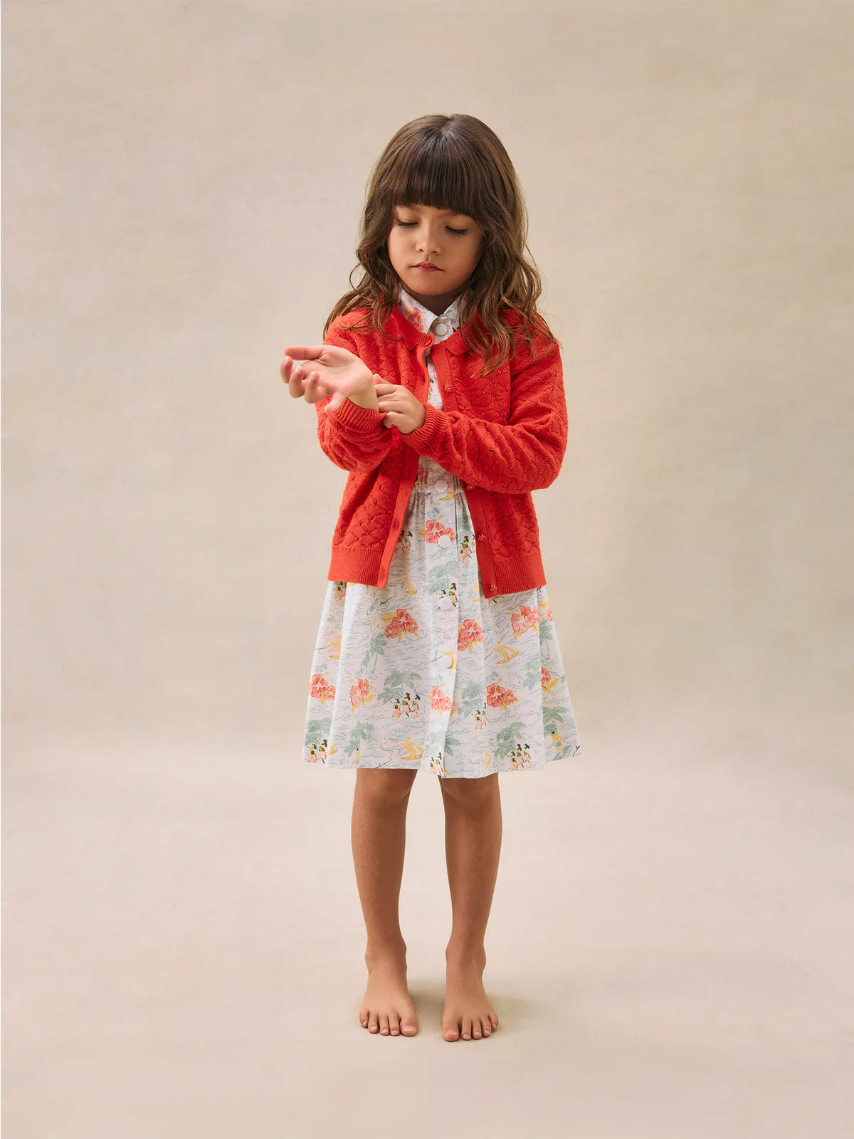 Bonpoint-Emy lace-trimmed cardigan
