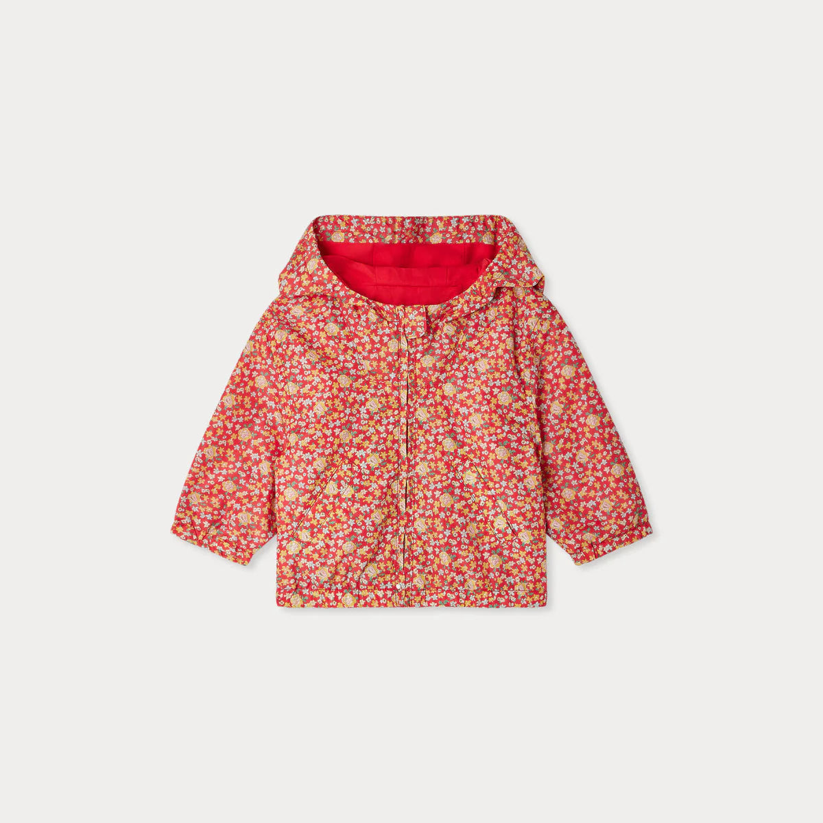 Bonpoint-Alana hooded raincoat in Liberty fabric