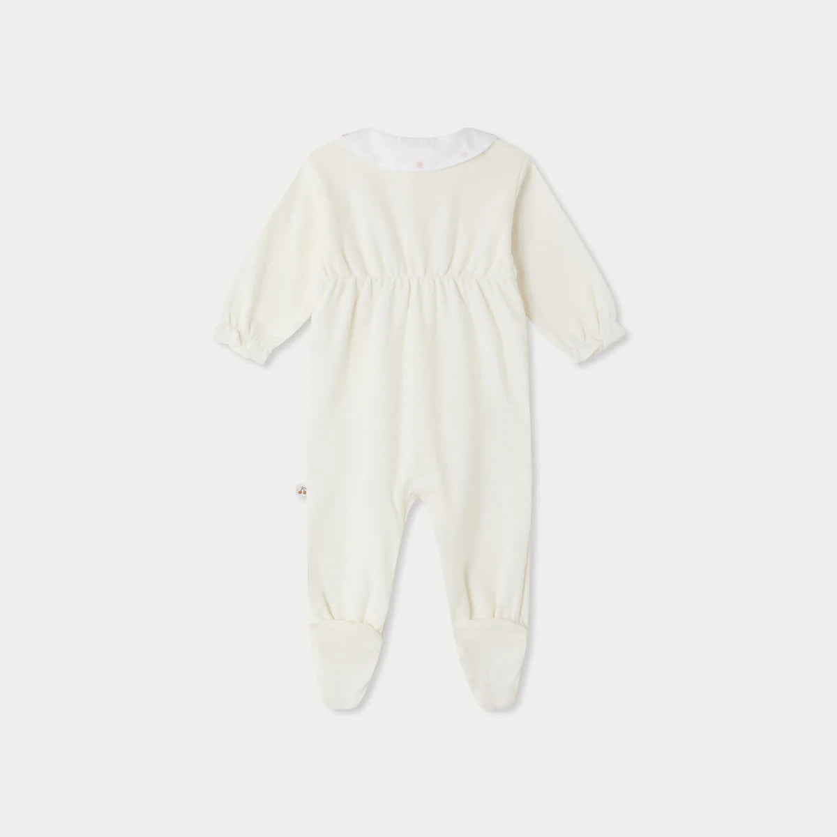 Bonpoint-Tintina embroidered collar pointelle knit pajamas