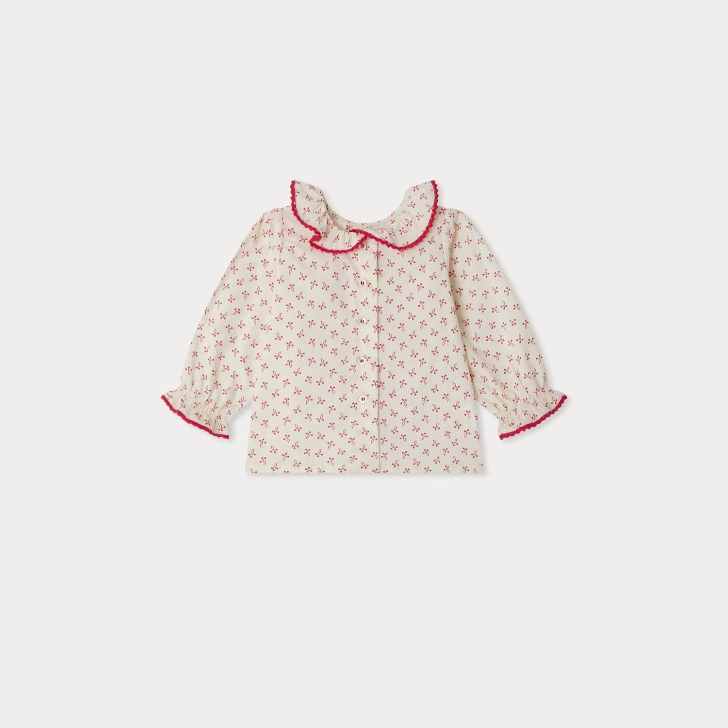 Bonpoint-Jojoba cherry print poplin blouse