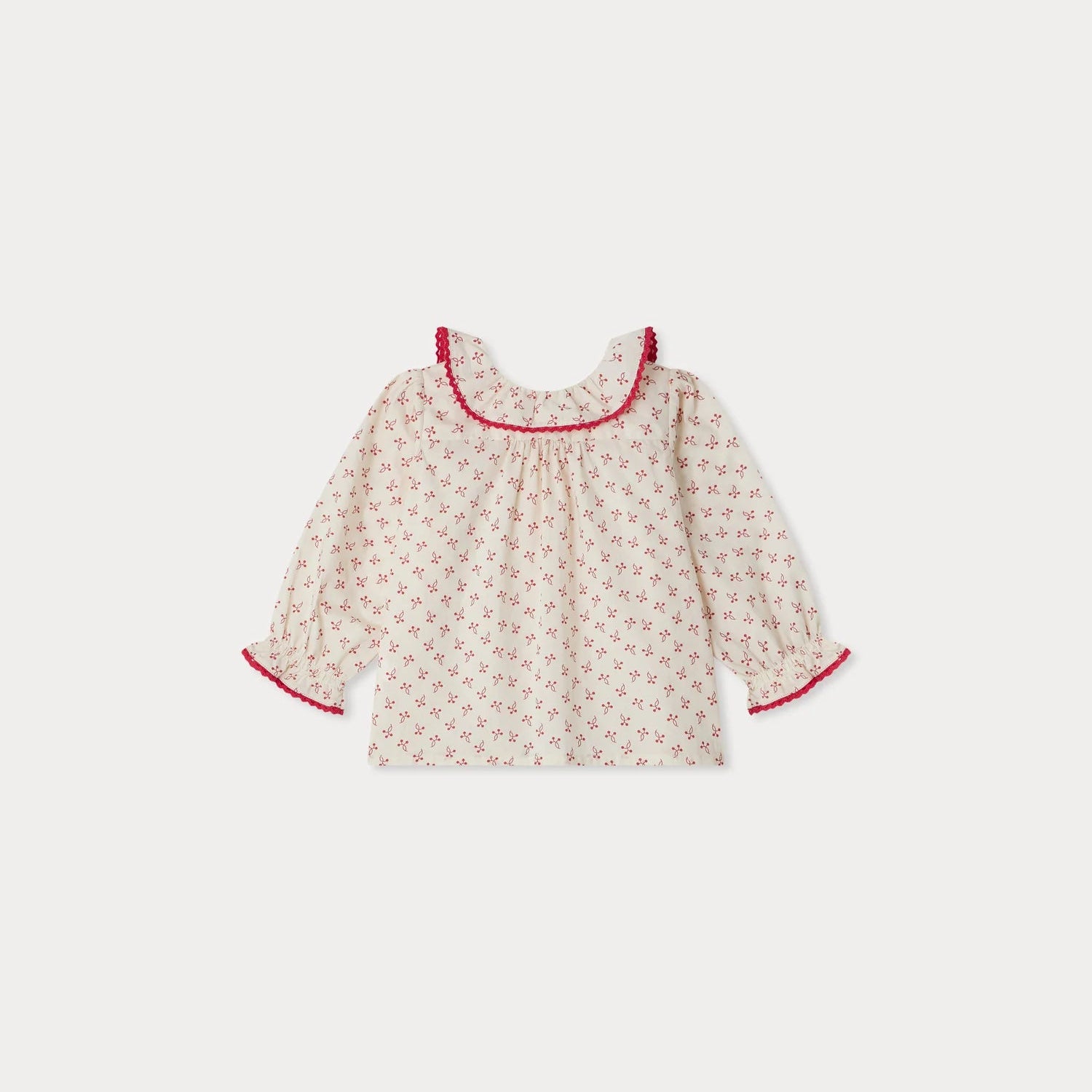 Bonpoint-Jojoba cherry print poplin blouse