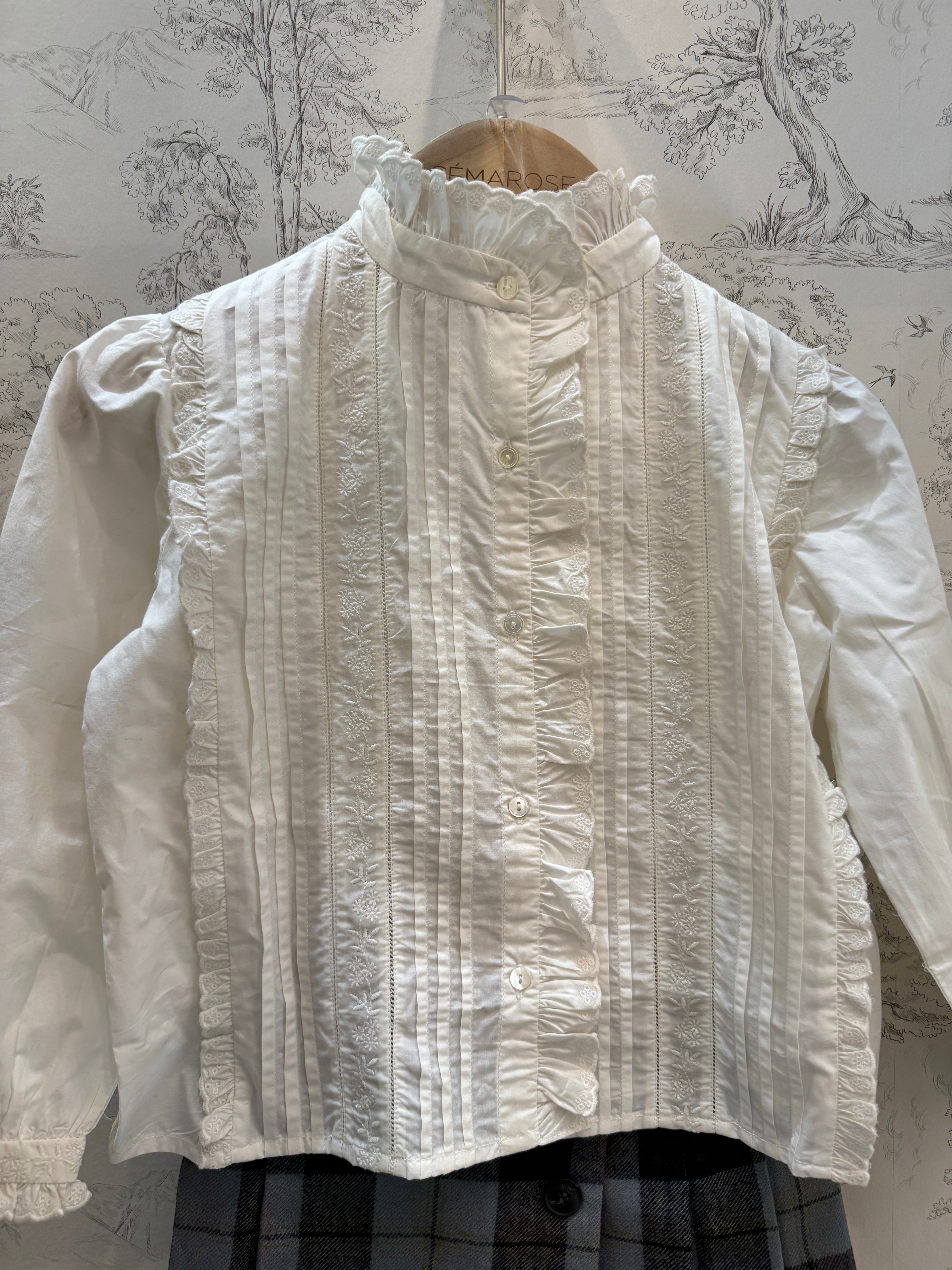 BLOUSE GINESE-BLANC LAIT