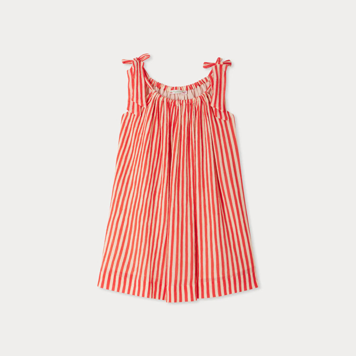 Bonpoint-Eloise striped crepe cotton dress