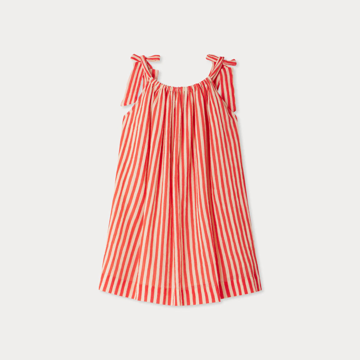 Bonpoint-Eloise striped crepe cotton dress