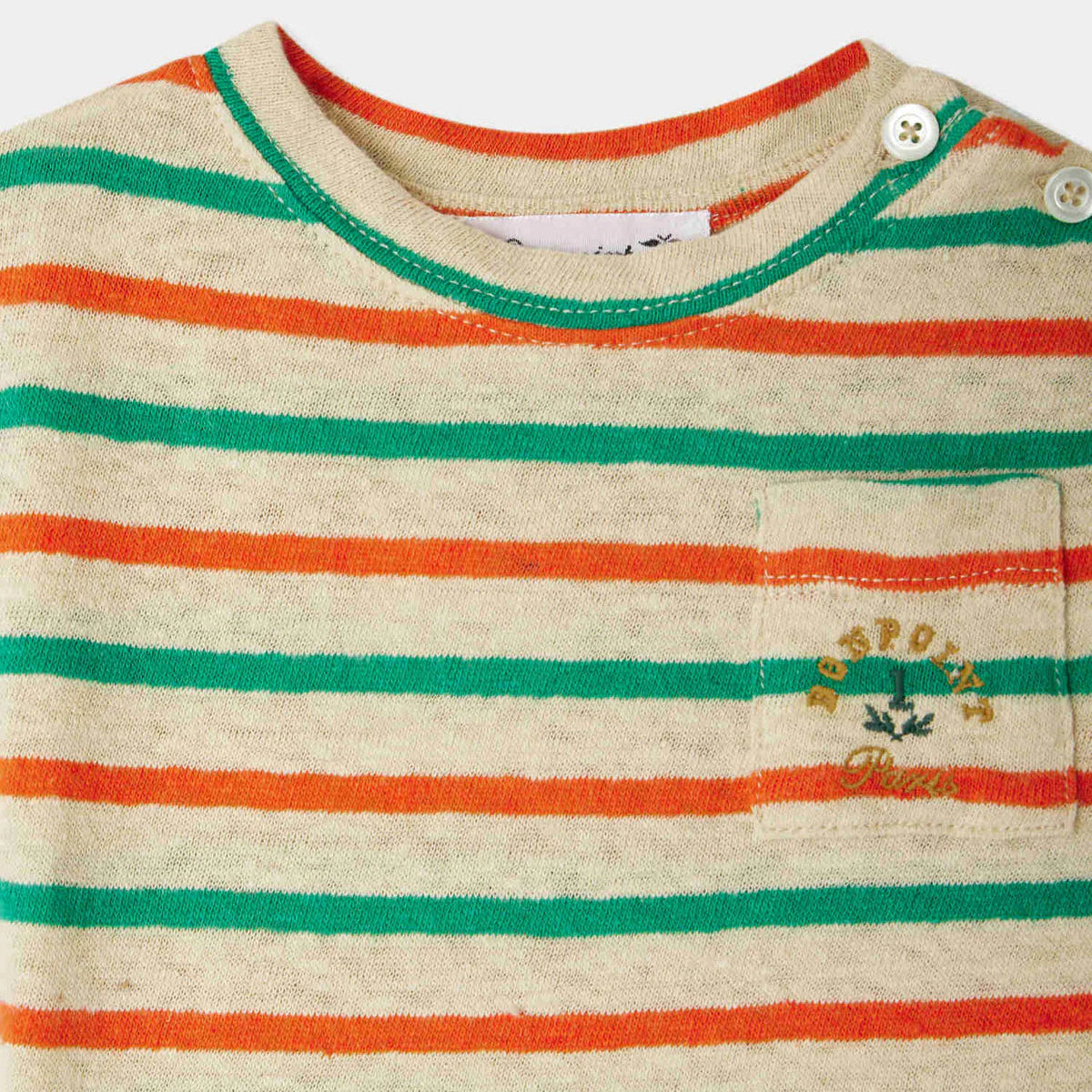 Bonpoint-Gaye striped pocket t-shirt