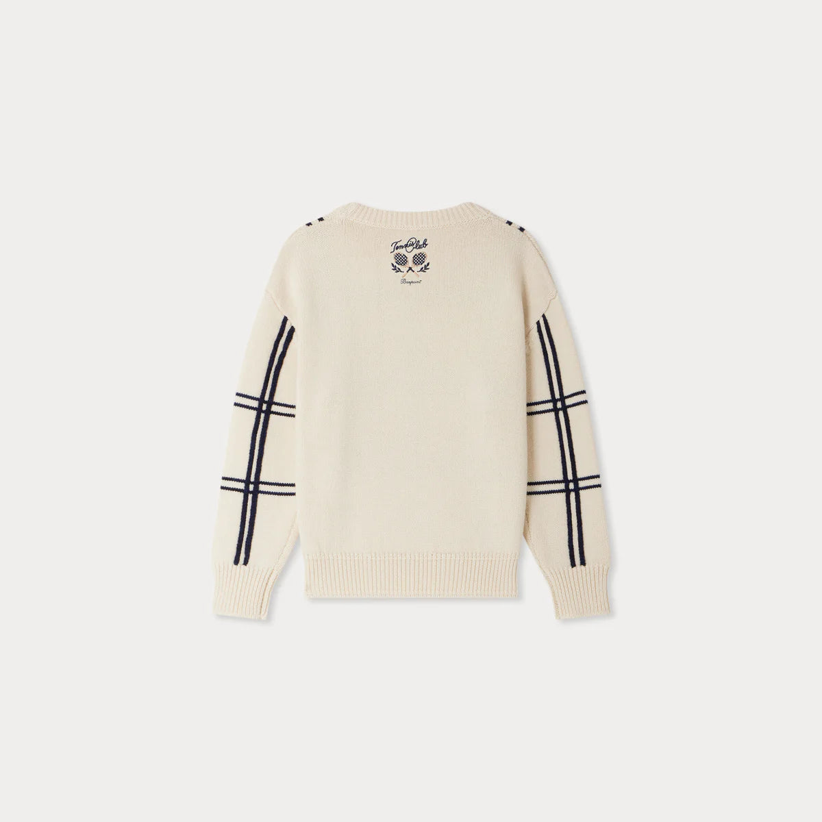 Bonpoint-Erwin embroidered sweater with stripes
